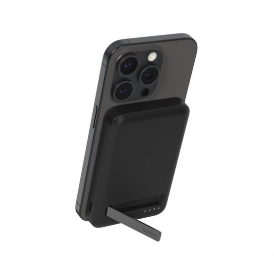 BELKIN 5K QI2 WIRELESS POWER BANK + KICK STAND, BLACK