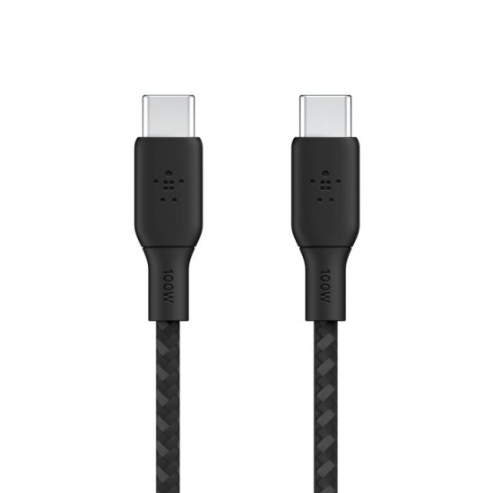 BELKIN BRAIDED USBC-C 2.0100W CABLE 3M,BLK